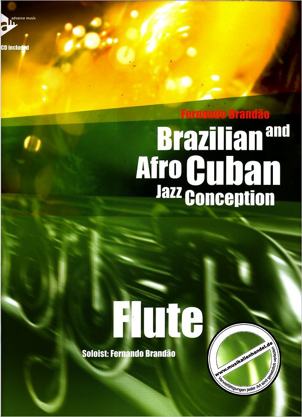 Titelbild für ADV 14844 - BRAZILIAN + AFRO CUBAN JAZZ CONCEPTION FOR FLUTE