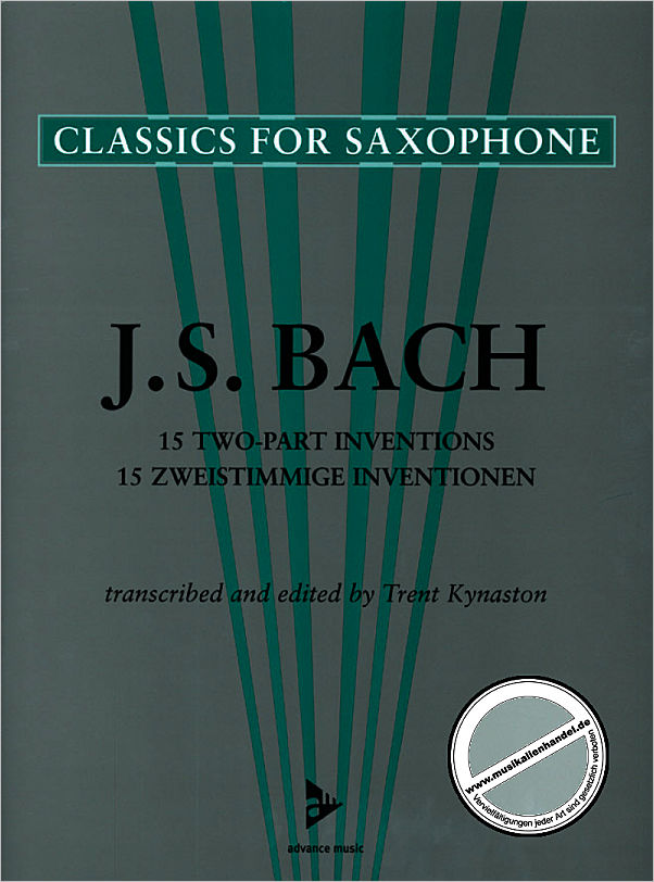 Titelbild für ADV 7021 - 15 ZWEISTIMMIGE INVENTIONEN BWV 772-786