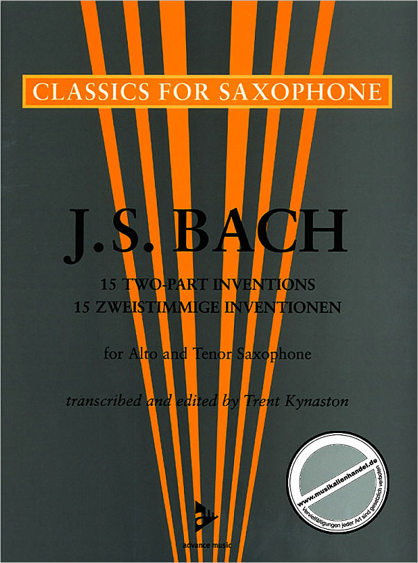 Titelbild für ADV 7028 - 15 ZWEISTIMMIGE INVENTIONEN BWV 772-786