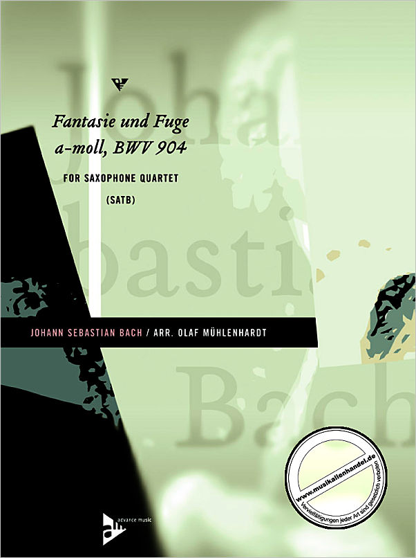 Titelbild für ADV 7430 - FANTASIE + FUGE A-MOLL BWV 904