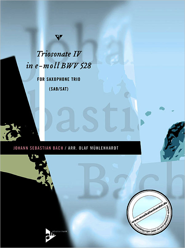 Titelbild für ADV 7705 - TRIOSONATE 4 E-MOLL BWV 528