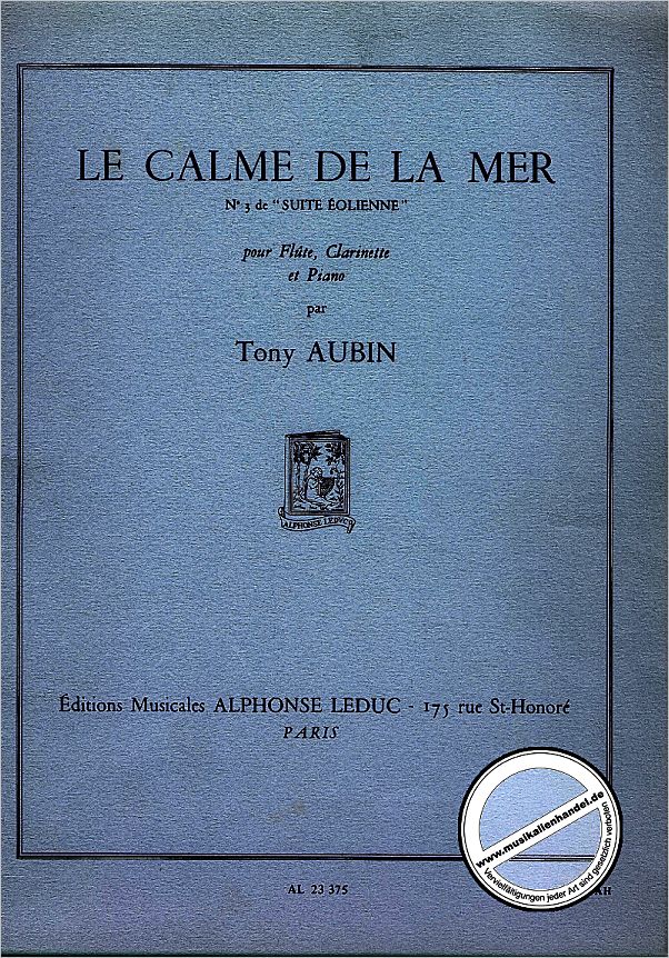 Titelbild für AL 23375 - LE CALME DE LA MER