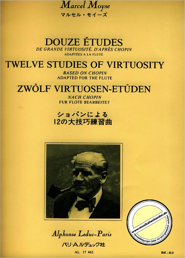 Titelbild für AL 17462 - 12 ETUDES DE GRANDE VIRTUOSITE D'APRES CHOPIN