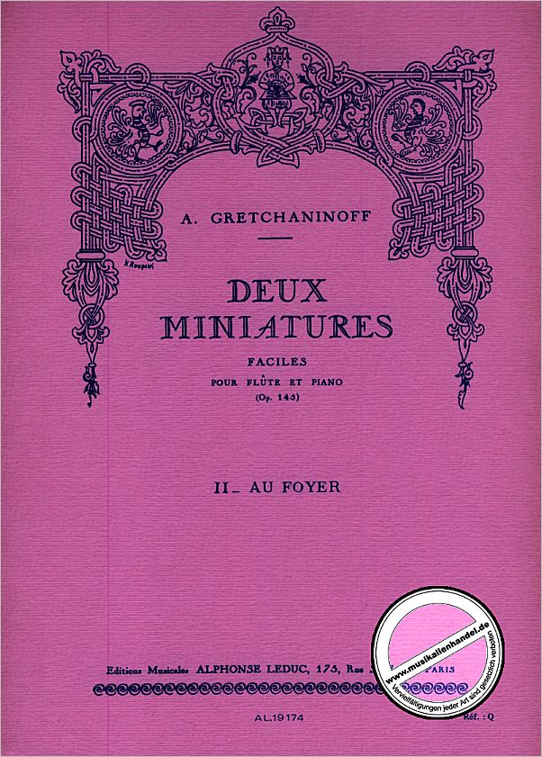 Titelbild für AL 19174 - AU FOYER - 2 MINIATURES 2  DEUX