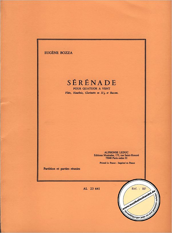 Titelbild für AL 19234 - SERENADE