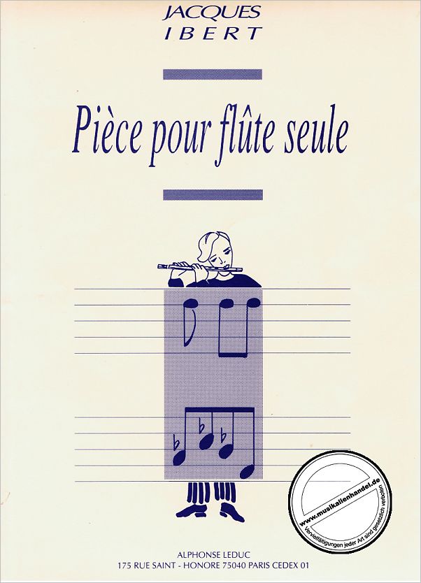 Titelbild für AL 19306 - PIECE POUR FLUTE SEULE