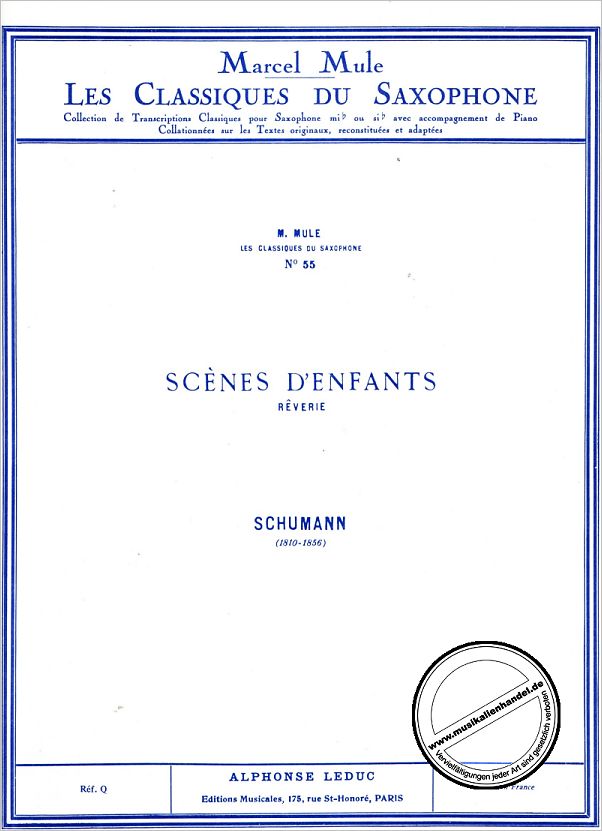 Titelbild für AL 19654 - KINDERSZENEN - SCENES D'ENFANTS
