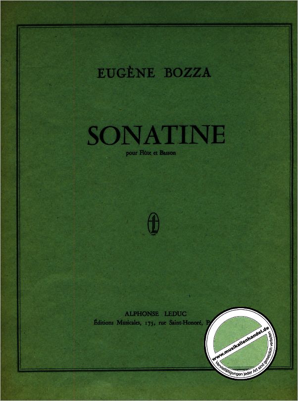 Titelbild für AL 19677 - SONATINE