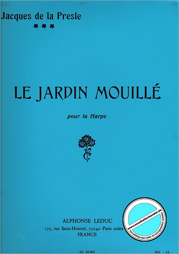 Titelbild für AL 20001 - LE JARDIN MOUILLE