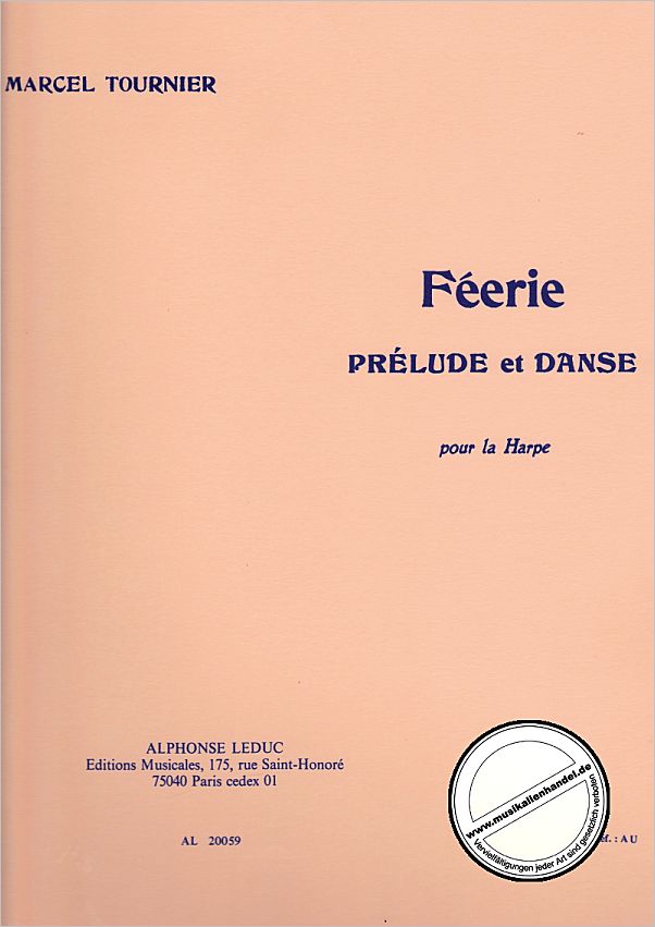Titelbild für AL 20059 - FEERIE PRELUDE ET DANSE