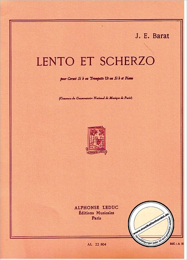 Titelbild für AL 22804 - LENTO ET SCHERZO