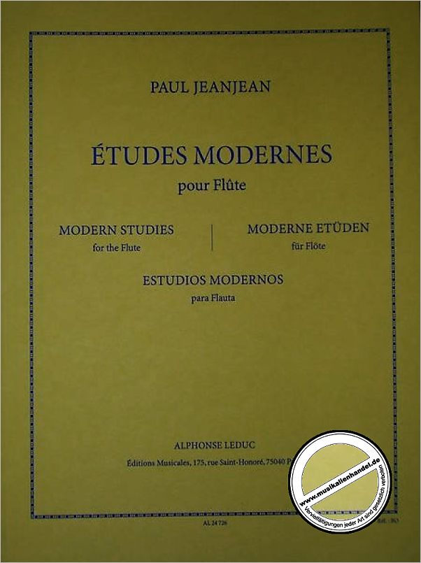 Titelbild für AL 24726 - ETUDES MODERNES