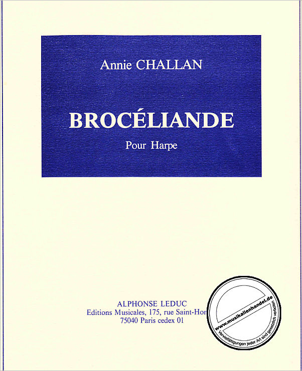 Titelbild für AL 26287 - BROCELIANDE
