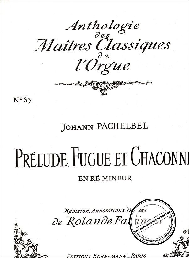 Titelbild für AL 27816 - PRELUDE FUGUE + CHACONNE