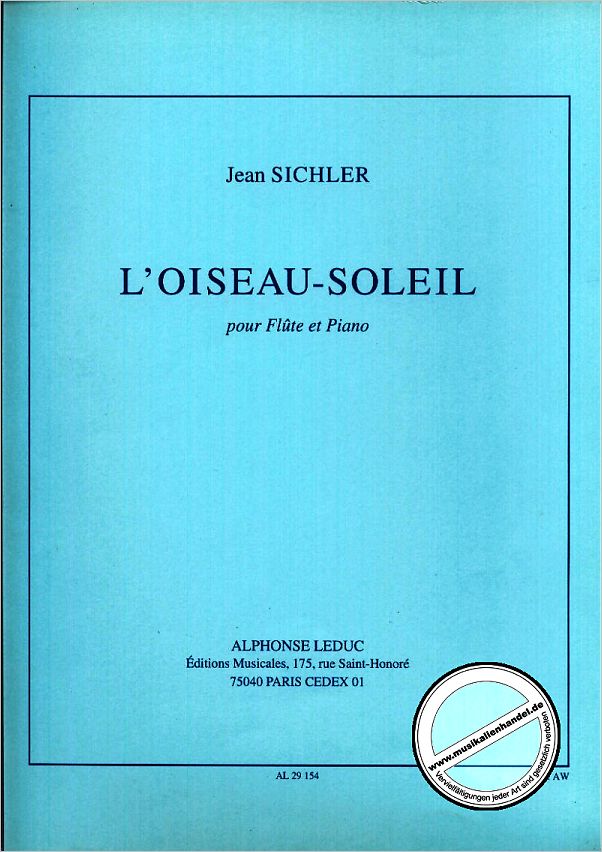Titelbild für AL 29154 - L'OISEAU SOLEIL