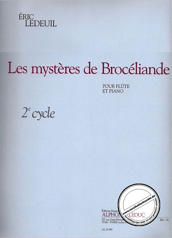 Titelbild für AL 29589 - LES MYSTERES DE BROCELIANDE (CYCLE 2)