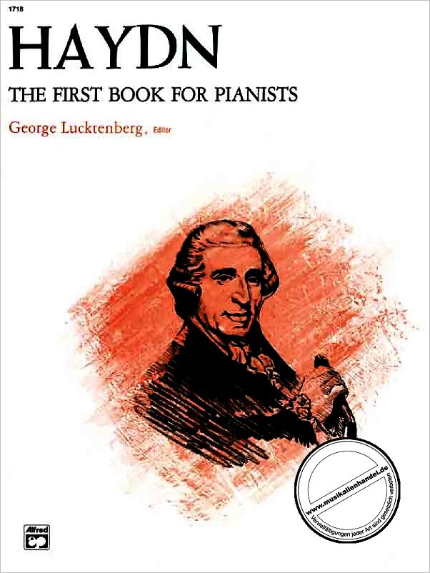 Titelbild für ALF 1718 - FIRST BOOK FOR THE PIANISTS