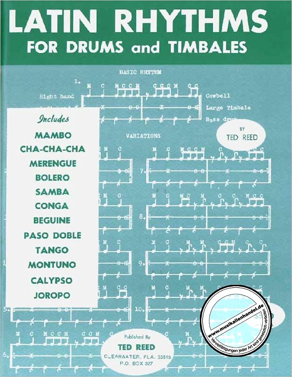 Titelbild für ALF 17312 - LATIN RHYTHMS FOR DRUMS AND TIMBALES