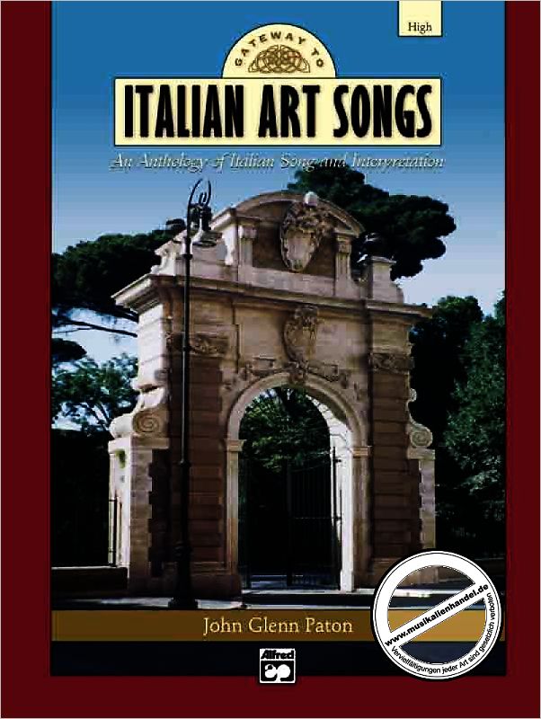Titelbild für ALF 17621 - GATEWAY TO ITALIAN ART SONGS