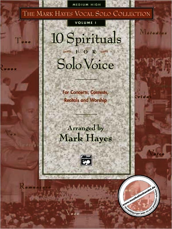 Titelbild für ALF 17954 - 10 SPIRITUALS FOR SOLO VOICE 1 - MEDIUM HIGH