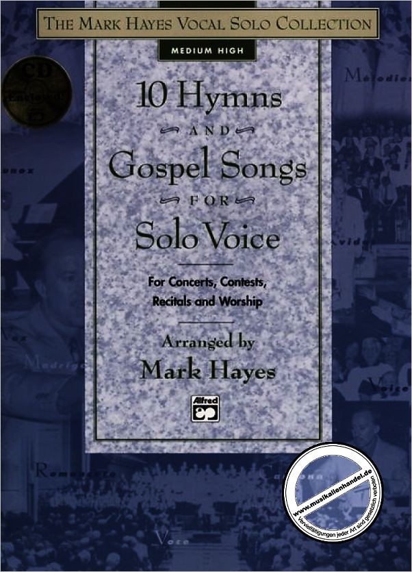Titelbild für ALF 19100 - 10 HYMNS + GOSPEL SONGS - MEDIUM HIGH