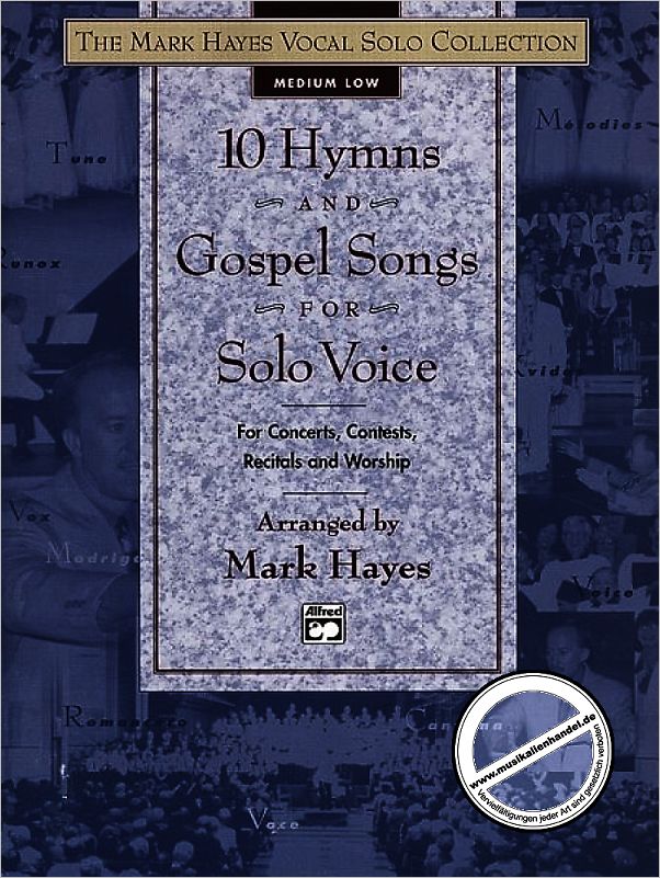 Titelbild für ALF 19101 - 10 HYMNS + GOSPEL SONGS - MEDIUM LOW