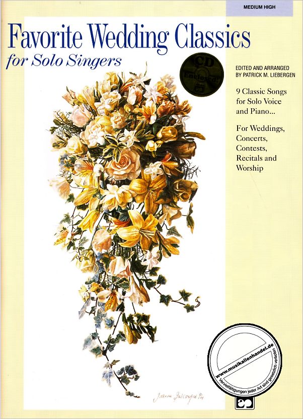 Titelbild für ALF 19900 - FAVORITE WEDDING CLASSICS FOR SOLO SINGERS - MEDIUM HIGH