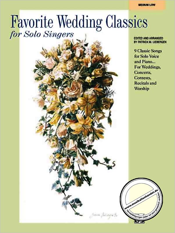 Titelbild für ALF 19901 - FAVORITE WEDDING CLASSICS FOR SOLO SINGERS - MEDIUM LOW