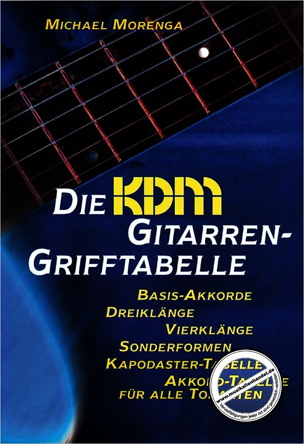 Titelbild für ALF 20102G - KDM GITARREN GRIFFTABELLE