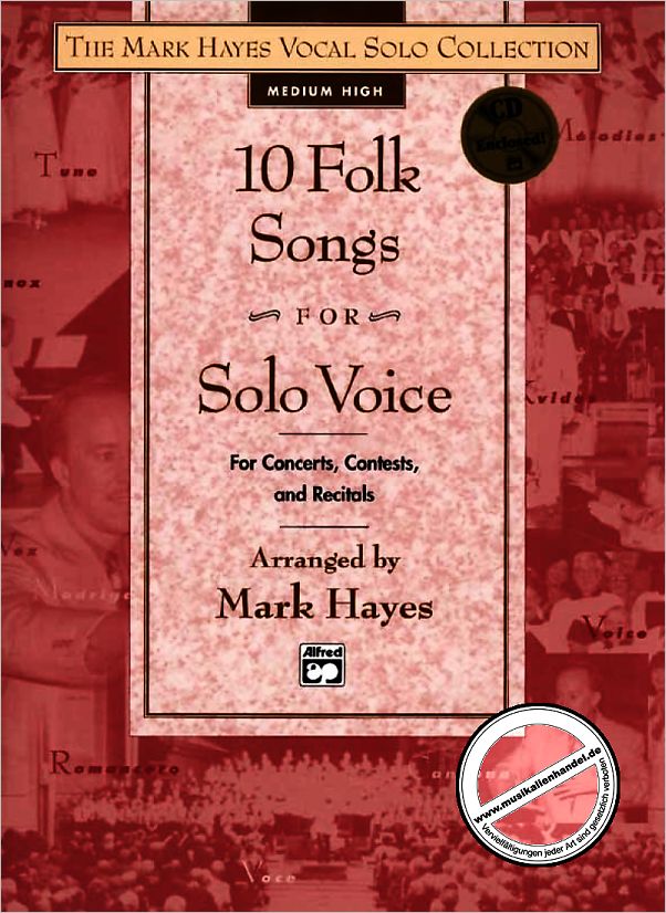 Titelbild für ALF 20960 - 10 FOLK SONGS FOR SOLO VOICE