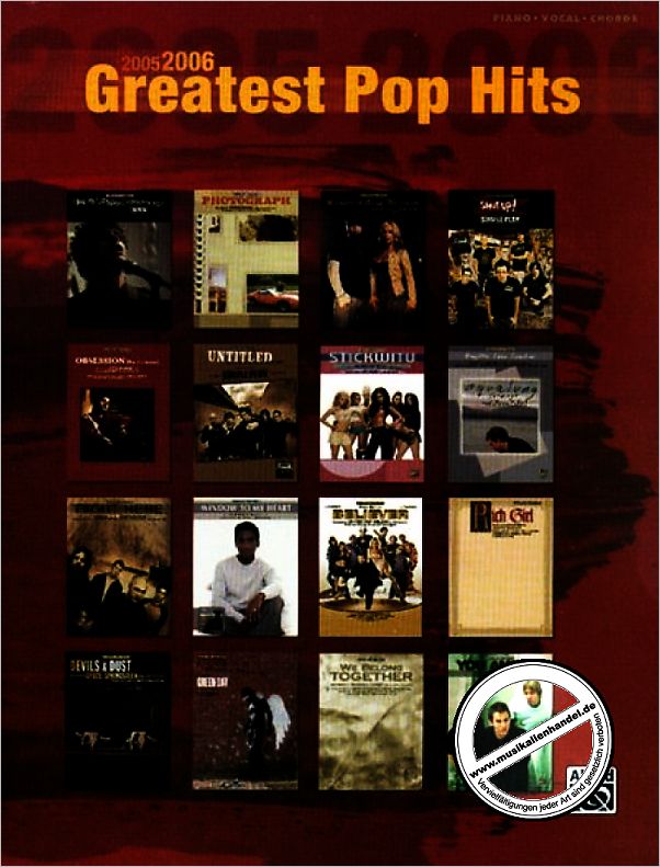 Titelbild für ALF 25314 - GREATEST POP HITS 2005 2006
