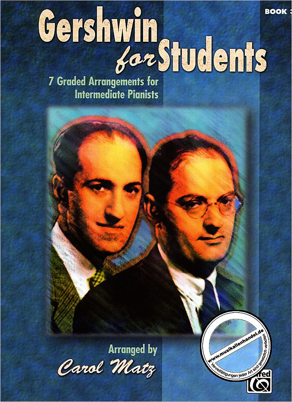 Titelbild für ALF 37342 - GERSHWIN FOR STUDENTS 3
