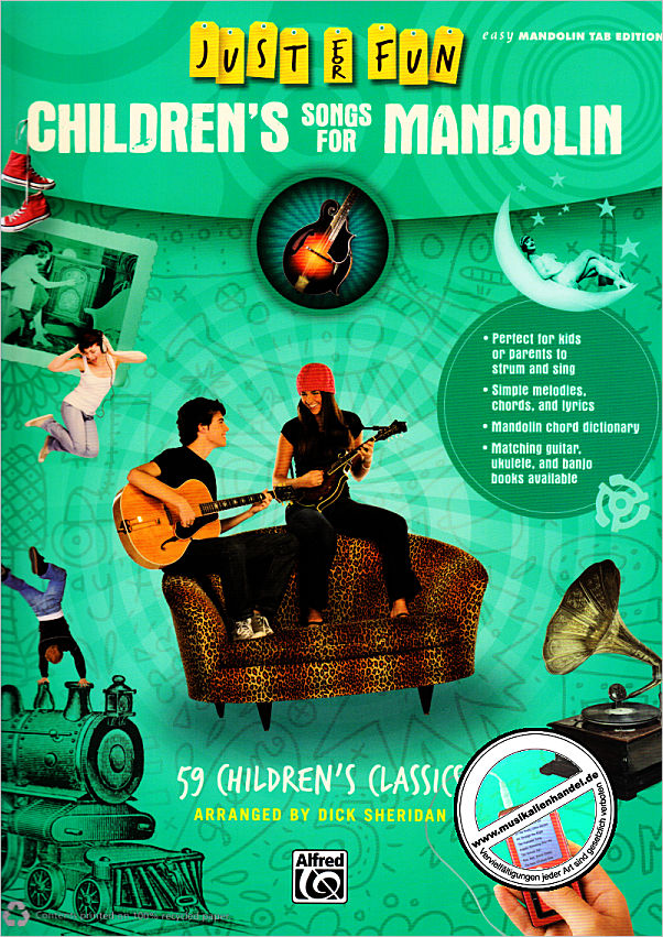 Titelbild für ALF 41036 - JUST FOR FUN - CHILDREN'S SONGS FOR MANDOLIN