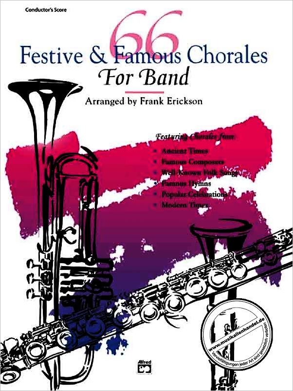 Titelbild für ALF 5267 - 66 FESTIVE + FAMOUS CHORALES FOR BAND