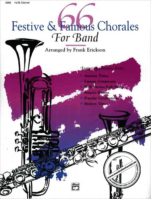 Titelbild für ALF 5269 - 66 FESTIVE + FAMOUS CHORALES FOR BAND