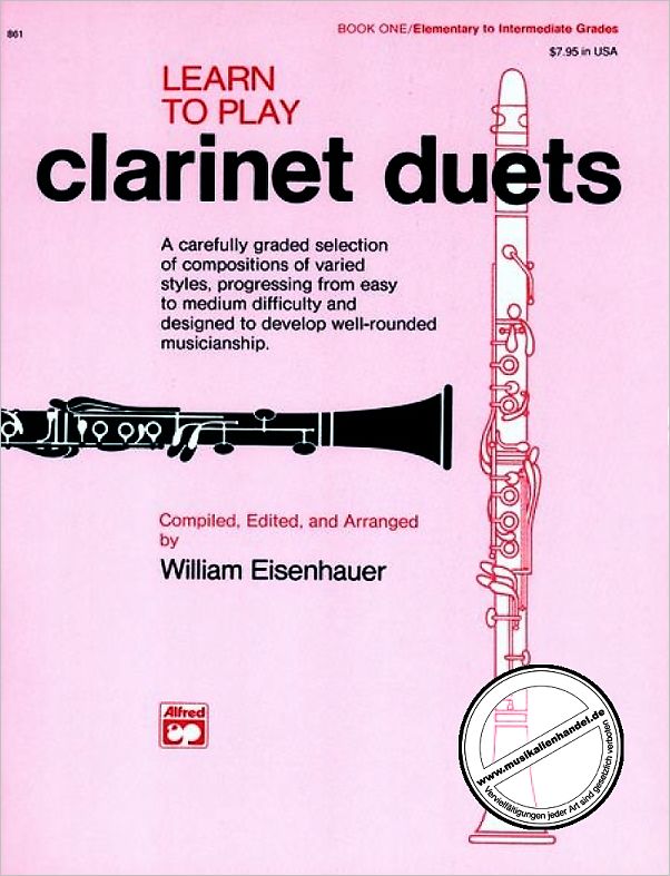 Titelbild für ALF 861 - LEARN TO PLAY CLARINET DUETS 1