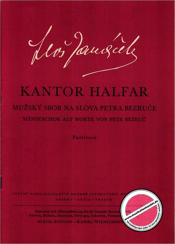 Titelbild für AP 1234 - KANTOR HALFAR (1906/1917)