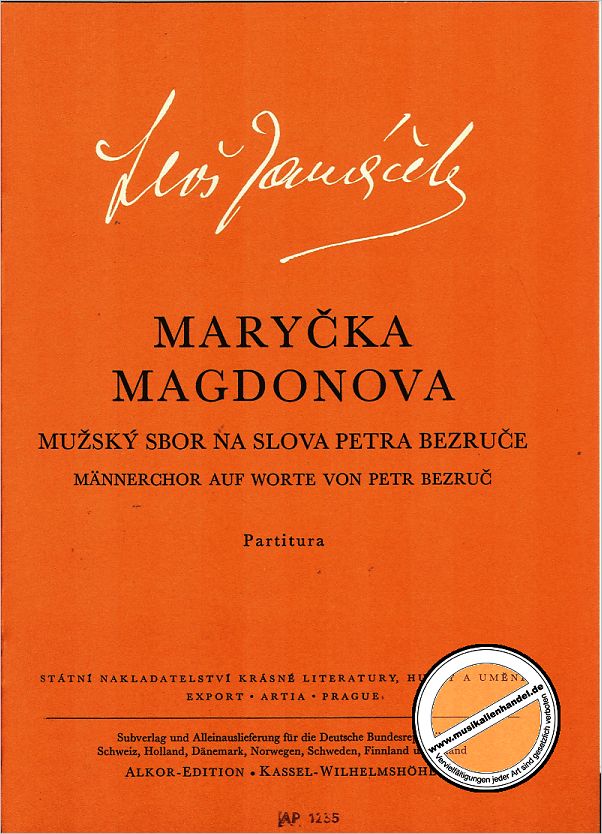 Titelbild für AP 1235 - MARYCKA MAGDONOVA (1906/07)