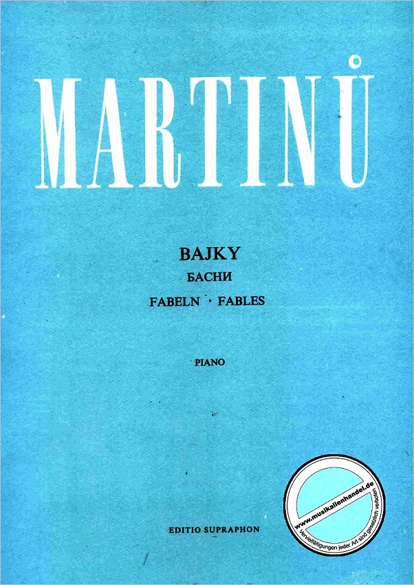 Titelbild für AP 1517 - BAJKY (FABELN) 5 KLAVIERSTUECKE