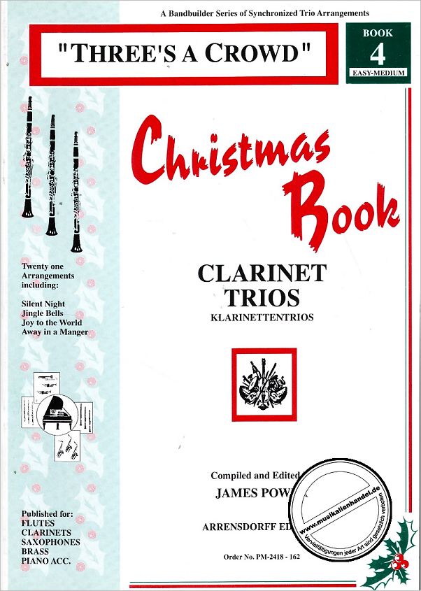 Titelbild für ARREN 2418-162 - THREE'S A CROWD CHRISTMAS BOOK