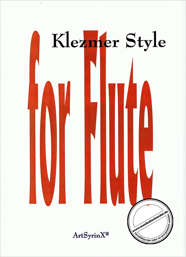 Titelbild für ART 43 - KLEZMER STYLE FOR FLUTE