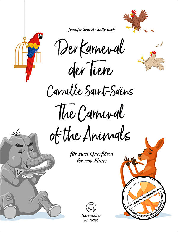 Titelbild für BA 10926 - CARNAVAL DES ANIMAUX - CARNIVAL OF THE ANIMALS | Karneval der Tiere