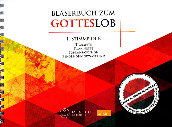 Titelbild für BA 11218-15 - BLAESERBUCH ZUM GOTTESLOB
