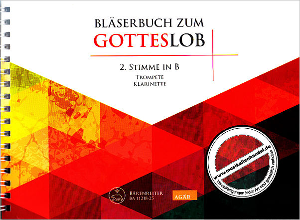 Titelbild für BA 11218-25 - BLAESERBUCH ZUM GOTTESLOB