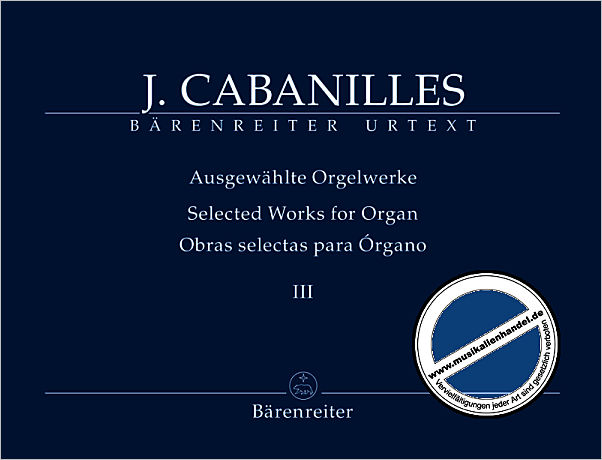 Titelbild für BA 11230 - Ausgewählte Orgelwerke 3