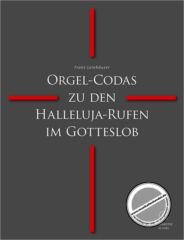 Titelbild für BA 11262 - Orgel codas zu den Halleluja Rufen im Gotteslob