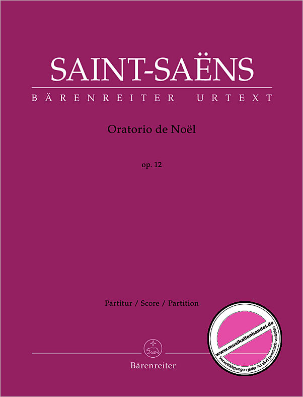 Titelbild für BA 11304 - Oratorio de noel op 12