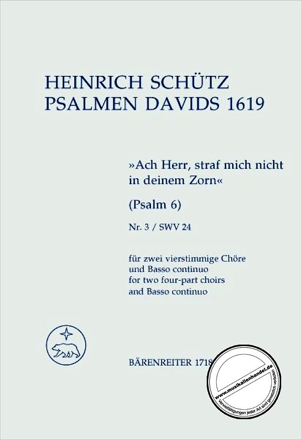 Titelbild für BA 1718 - PSALMEN DAVIDS 3