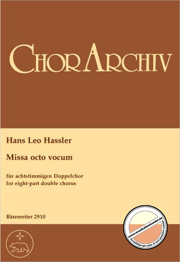 Titelbild für BA 2910 - MISSA OCTO VOCUM