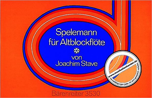 Titelbild für BA 3530 - SPELEMANN FUER ALTBLOCKFLOETE
